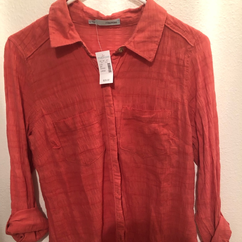 NWT  maurices Button up large